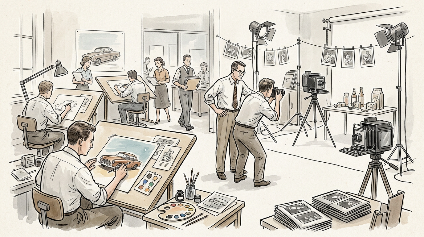 How Photography Replaced Illustration in Much of Advertising