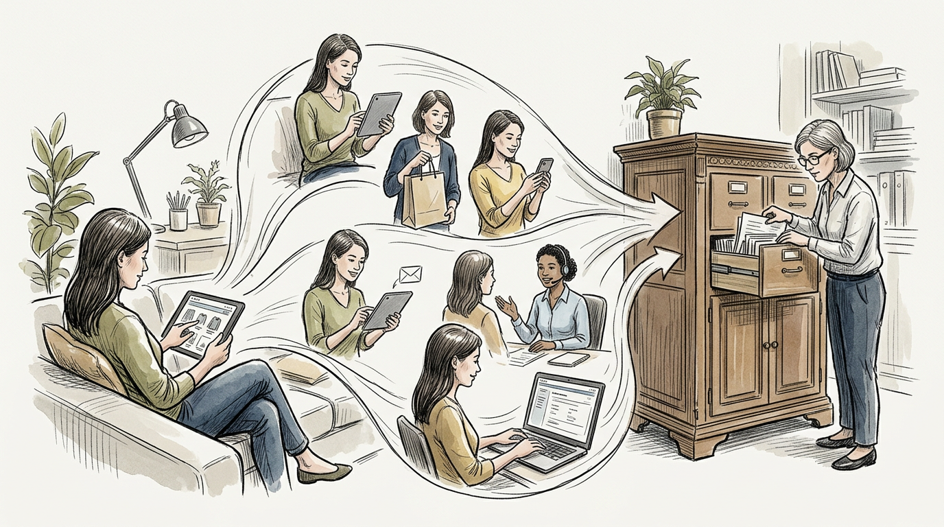 Customer interactions flowing into governed first-party data