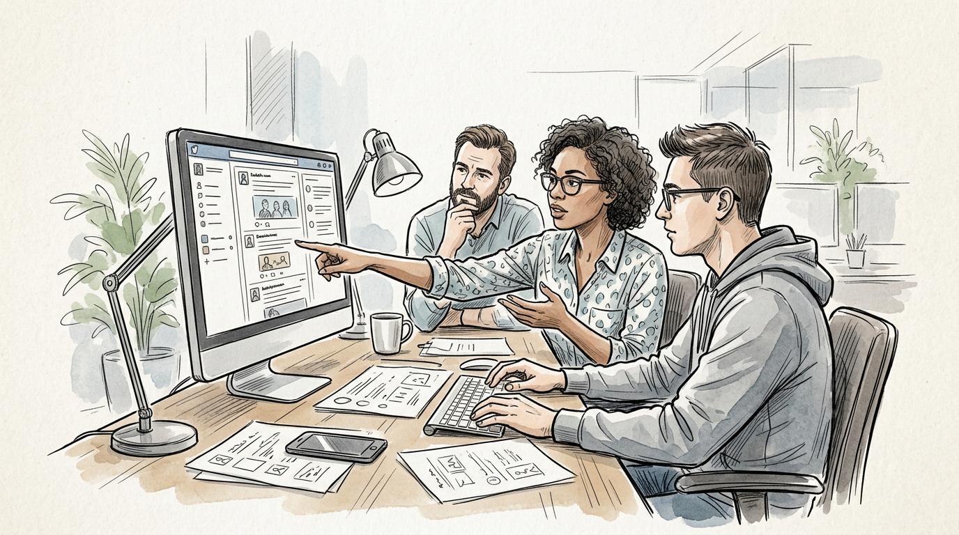 Moderation team balancing healthy online discussion