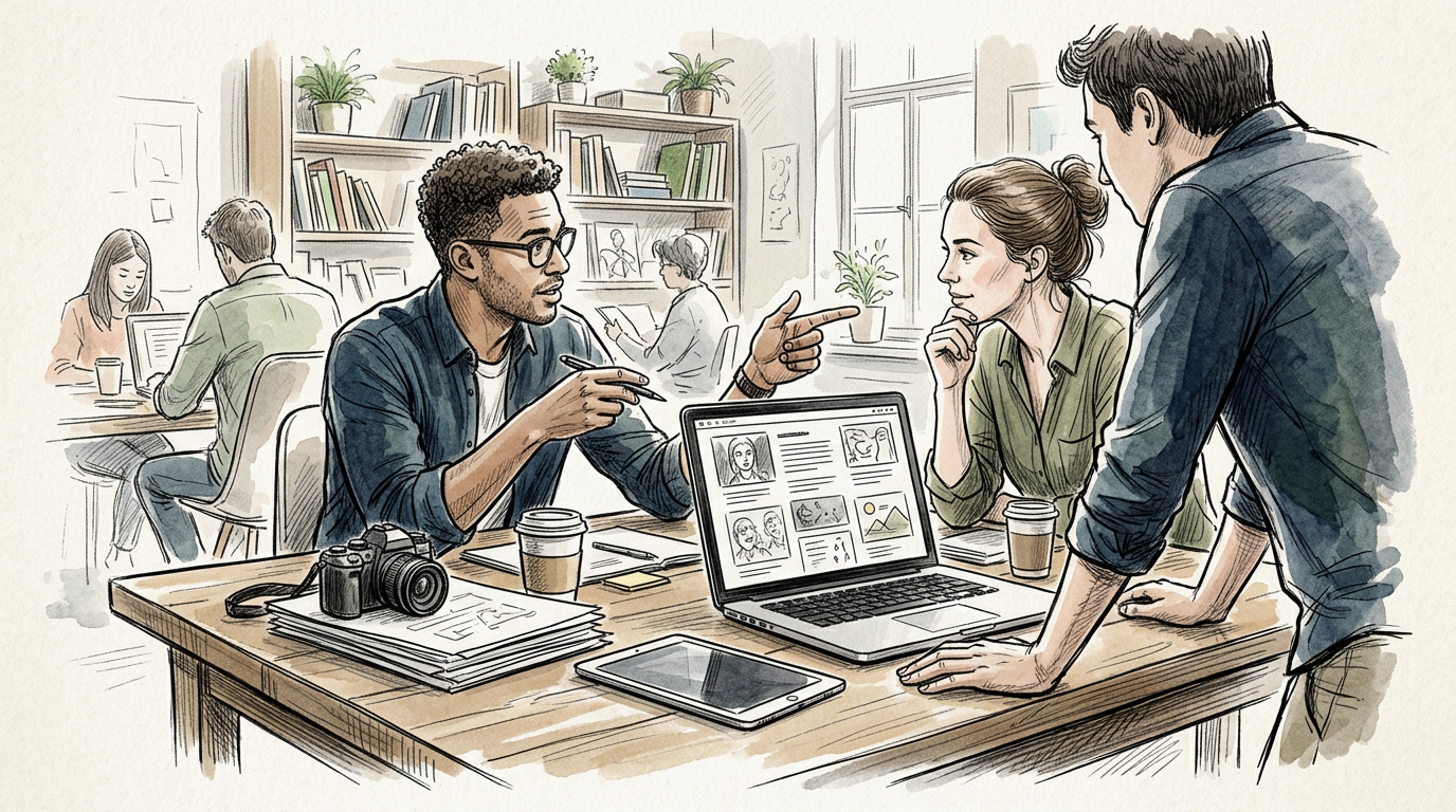 Marketing team studies meme community context