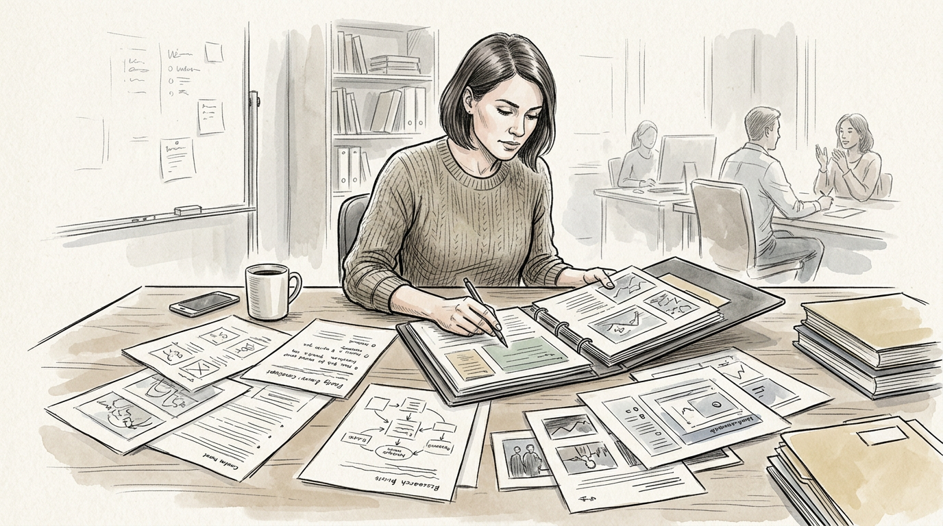 Professional organizing a portfolio case study